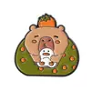 Broche Fofo Novo de Dados de Mahjong Kapibala Transfronteiriço Série Criativa de Desenho Animado Capivara Fofa Pin
