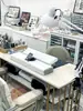 Silla para Salón de Uñas, Silla para Cliente, Silla para Manicurista, Juego de Mesa y Silla para Manicura, Estilo Lujo Ligero, Gabinete de Almacenamiento para Salón de Uñas