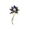 Elegante Simples para o Trabalho Elegante Alto Padrão Gola de Terno Broche de Joia com Zircônia Luxo Nicho Acessórios de Broche