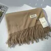2026 Nuevo Bufanda de Felpa para Bebé de 280g Color Sólido con Borlas para Mujer Otoño Invierno Atmósfera Espesa Cálida Imitación Cachemir Chal