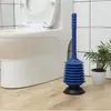 Desatascador de inodoro para uso doméstico, desatascador de tubería de desagüe del baño, émbolo, herramienta para desatascar el inodoro