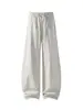 Pantalones casuales de verano 2026, con corte diagonal y diseño de retazos, estilo de pierna ancha holgado, pantalones deportivos de secado rápido para hombre, pantalones largos de pierna curva, pantalones de secado rápido para hombre