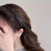 Arco de Cabelo Retrátil Dobrável Portátil de Viagem para Lavar o Rosto de Mulheres Denteado Antiderrapante Pressão de Cabelo Caverna Cartão de Cabelo