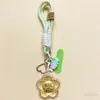 Llavero de Oro Puro 999 con Forma de Moneda Colgante para Bolso de Teléfono Regalo Empresa Mayorista Regalo de Reunión Anual