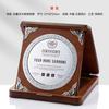 Tarjeta de autorización de lámina de oro de madera placa de medalla de tercera clase de honor premio de jubilación de empleado recuerdo medalla de ingreso de miembro