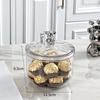 Alto Valor de Cor Café em Grão Transparente Lata Selada Doces de Qualidade Alimentar Lanche Barril de Armazenamento Sementes de Melão Frutas Secas Caixa de Armazenamento À Prova de Umidade