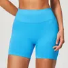 Ze Pantalones Cortos Deportivos de Nuevo Estilo Ajustados Sin Costuras Elásticos para Correr de Tres Cuartos Pantalones de Fitness Yoga Trasero de Durazno 5112