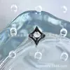 Aretes de Aleación de Titanio Astmf-136 Serie Negro Brillante Rosca Interna de Titanio G23 Cabeza de Piercing de Zirconia
