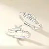Anillos de Bambú de Moda y Sencillos para Pareja, Hombres y Mujeres, Diseño de Nicho de Lujo Ligero, Anillos Abiertos Versátiles de Gama Alta