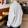 Sudadera con capucha estilo americano, dos piezas falsas, retazos, solapa, para hombre, otoño, marca de moda, corte holgado, para pareja, casual, jersey, top de manga larga
