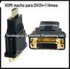 Conversor HDMI Macho para DVI 24+1 Fêmea Banhado a Ouro Cabeça HDMI para DVI DVI Fêmea para HDMI Macho TV