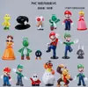Super Mario Luigi Princesa Bowser Dinosaurio Monstruo Champiñón Gema Roja Gema Verde Orangután Modelo Adorno