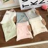 Ropa interior sin costuras de seda de hielo para mujer, de talle medio, delgada con borde de encaje, seda de morera 7A, entrepierna antibacteriana, calzones de secado rápido para niña