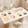 Tapete de Mesa à Prova d'Água, Óleo, Lavável, Resistente ao Calor, Estilo Creme, Novo Modelo 2025, Tapete de Mesa de Centro de Alta Qualidade