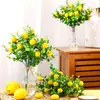 Amazon Eucalipto Limão Artificial com Sete Galhos Buquê Flor Artificial Decoração de Casa Plantas Verdes Ornamentos Adereços de Foto