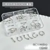 Joyas de Remaches para Uñas de Alta Gama Estilo Sexy Metal Uñas Uñas Anillo Calado DIY Accesorios de Uñas Portátiles Diamante