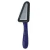 Pente para Tosquia de Cães e Gatos Hartley, Escova Desembaraçadora de Pelos de Pet, Pente Triangular Facial com Cabo Preto, Pente de Agulha para Detalhes