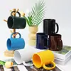 Atacado do Fabricante Caneca Esmaltada Colorida Personalizada com Logotipo Publicitário Cerâmica Caneca Presente de Feriado Caneca de Café para Escritório