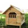 Canil para Cães Exterior Filhote Cão Grande Canil de Madeira Cão Pequeno Exterior Casa de Gato À Prova de Chuva Impermeável Protetor Solar Canil para Cães Gaiola para Cães