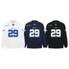 Camisa de Rugby Masculina Primavera e Outono Número 29 Bordado de Patch com Letras Tendência Europeia e Americana Gola V Manga Longa Camiseta Solta Casual