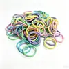 Elásticos amigáveis ao cabelo em cores de doce 100 peças estilo coreano alta elasticidade elásticos de cabelo para rabos de cavalo de meninas pequenas cordas de cabelo acessórios de cabelo atacado