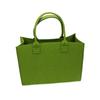 Verde feltro engrossado saco tote grande capacidade cor sólida Moda único ombro empresa saco de compras saco feltro bolsa
