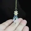 Collar con Colgante de Vidrio Forma de Gota de Agua Estilo Bosque, Gota de Agua de Vidrio Ecológico, Regalo para Chica del Bosque, Cadena Larga para Suéter con Flores Secas