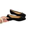Zapatos planos de punta cuadrada modelo 2026, con lazo de 3 cm, estilo retro elegante, mocasines sencillos que aumentan la altura