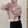Suéter de punto holgado con cuello de cremallera, de manga larga para principios de otoño, nuevo top de otoño para mujer 2026