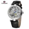 Nuevo Reloj Mecánico Automático Impermeable Forsining Moda Europea y Americana para Hombre con Movimiento Mecánico Calado