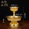 Copo protetor com os oito símbolos auspiciosos de Xizang esculpidos, copo de oferenda doméstico de mesa com pé alto para doces e água, ornamento de mesa