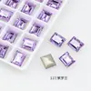 Dongzhou Broca Angular Retangular Broca de Bala de Gelo Broca Tridimensional Imitação de Corte Hua Galvanoplastia a Vácuo Prata Ornamentos para Unhas Acessórios Personalizado