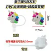 Cubierta de Popote de Silicona de Unicornio de Dibujos Animados Forma de Caballo Pequeño Compatible con Botella de Agua Stanley Tapa de Popote a Prueba de Polvo y Manchas