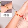 Pulsera Roja de Hilo del Año Zodiacal 2027 para Mujeres, Regalo del Año del Cerdo, Cuentas Doradas de la Fortuna del Zodiaco del Cerdo, Pulsera de Ágata al por Mayor para Hombres y Parejas