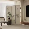 Nuevo Separador de Pantalla Chino Tinta Bambú Sala de Estar Pantalla Plegable Entrada Dormitorio Fondo de Sofá Pantalla Decorativa