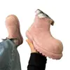 Versión de Piel de Vaca~Piel Mate Otoño/Invierno Nuevas Puntera Redonda Suela Gruesa Botines de Tobillo Moda Femenina Versátiles Dos Vías Plegables Botas Martin