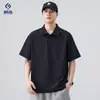 Roupas Masculinas Xintang Camisa Polo Masculina de Manga Curta com Gola Reversível, Verão 2026 Novo Casual Retrô Japonês Manga Meia
