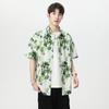 Camiseta de Manga Curta da NASA Masculina Verão 2025 Nova Marca da Moda Casual Fresca Drapeada Moderna Camisa de Seda Gelo Masculina