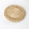 Tapetes Isolantes de Calor Trançados em Rattan, Tapetes Anti-Queimadura para Panelas, Tapetes para Tigelas, Tapetes de Mesa Resistentes a Altas Temperaturas, Porta-Copos para Pratos, Suportes para Bule, Tapetes para Caçarolas