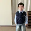 Conjunto de Ropa de Primavera para Niños Zhe Li Niños Ropa Elegante para Pequeños Caballeros Ropa para Niños Conjunto de Camiseta y Pantalones para Niños