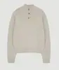En Stock Invierno 2025 Nuevo Coreano Dongdaemun Le*Obe Suéter de Punto Holgado de Cuello Alto con Media Botonadura de Manga Larga para Mujer