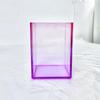 Portalápices de Color Gradiente Acrílico Caja de Almacenamiento Transparente Pentágono de Plexiglás a Prueba de Polvo Caja de Regalo de Almacenamiento Creativo