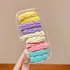 Elástico de Borracha Casual de Alta Elasticidade e Durável Corda de Cabelo para Rabo de Cavalo Baixo Círculo de Cabelo Estilo Espesso 2025 Novo Acessório de Cabeça