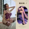 Siyueqingju Desejo Puro Renda Sexy Desejo Puro Body Transparente Pijama Alça Vazada Cintura Marcada Uniforme
