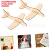 Avión de Graffiti de Madera Creativo DIY de Venta Caliente Transfronterizo, Avión Educativo de Modelo para Jardín de Infancia para Colorear e Insertar Helicóptero