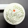 Pegatinas personalizadas para etiquetas de alimentos, pegatinas con logo para hornear pasteles, pegatinas de sellado de papel texturizado personalizadas, papel con patrón de árbol con una textura de alta calidad