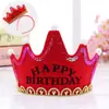 Suministros para Fiesta de Cumpleaños Infantil Sombrero Corona de Príncipe Pastel Aro Luminoso LED Sombrero de Disfraz Venta Directa de Fábrica