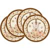 Manteles Individuales de Lino Más Vendidos en Amazon Decoración Redonda de Otoño para Acción de Gracias Venta Directa de Fábrica de Impresión de Lino para Mesa de Cocina
