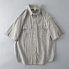 Estilo Japonês de Verão Novo Masculino Solta Fina Secagem Rápida Respirável Seersucker Casual Manga Curta Camisa Unissex Camisa da Moda
