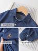 Camisa de Mezclilla Pura Estilo Europeo para Niños, Ropa Infantil de Primavera y Otoño, Camisa de Manga Larga para Bebés y Niños Pequeños, Nuevo Modelo Otoño Primavera 2026